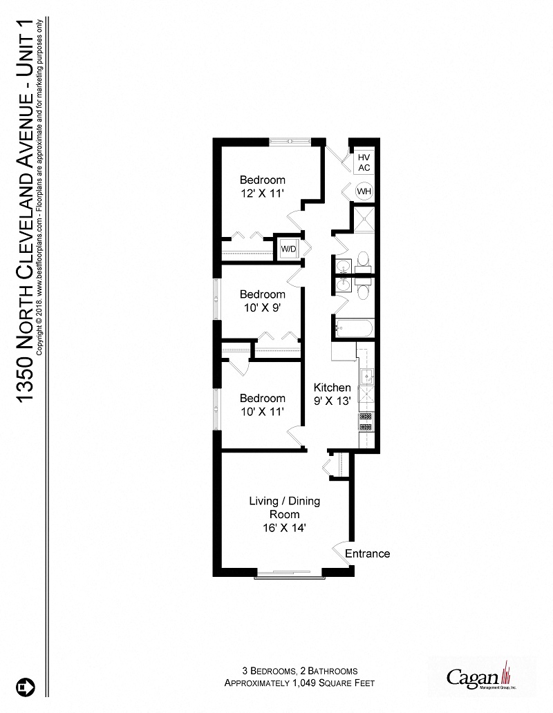 1350 N Cleveland Ave 3 Beds Apartment for Rent - Photo Gallery 9